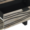 vidaXL Bedside Tables with Drawer White and Black 50 x 33 x 60 cm