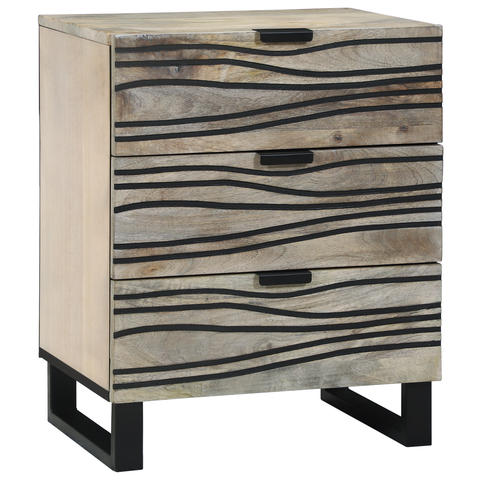 vidaXL Bedside Tables with Drawer White and Black 50 x 33 x 60 cm