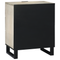 vidaXL Bedside Tables with Drawer White and Black 50 x 33 x 60 cm