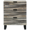 vidaXL Bedside Tables with Drawer White and Black 50 x 33 x 60 cm