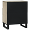 vidaXL Bedside Tables with Drawer White and Black 50 x 33 x 60 cm