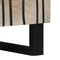 vidaXL Bedside Tables with Drawer White and Black 50 x 33 x 60 cm