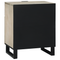 vidaXL Bedside Tables with Drawer White and Black 50 x 33 x 60 cm