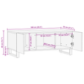 vidaXL Coffee Tables with Shelf with Storage with Door White, Black 100 x 50 x 40 cm