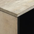 vidaXL Coffee Tables with Drawer with Storage White, Black 80 x 50 x 40 cm