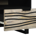 vidaXL Coffee Tables with Drawer with Storage White, Black 80 x 50 x 40 cm