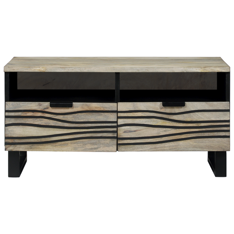 vidaXL Coffee Tables with Drawer with Storage White, Black 80 x 50 x 40 cm