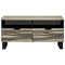 vidaXL Coffee Tables with Drawer with Storage White, Black 80 x 50 x 40 cm