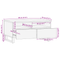 vidaXL Coffee Tables with Drawer with Storage White, Black 80 x 50 x 40 cm