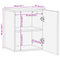 vidaXL Sink cabinet with Shelf Wall-mounted with Storage with Door Brown 38 x 33.5 x 48 cm