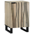 vidaXL Bathroom Cabinet with Shelf with Storage with Door Brown, Black 38 x 33.5 x 58 cm