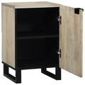 vidaXL Bathroom Cabinet with Shelf with Storage with Door Brown, Black 38 x 33.5 x 58 cm
