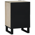 vidaXL Bathroom Cabinet with Shelf with Storage with Door Brown, Black 38 x 33.5 x 58 cm