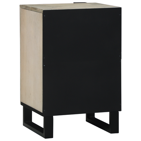 vidaXL Bathroom Cabinet with Shelf with Storage with Door Brown, Black 38 x 33.5 x 58 cm