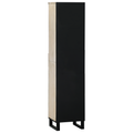 vidaXL Bathroom Cabinet with Drawer with Shelf with Storage with Door Brown, Black 38 x 33.5 x 160 cm