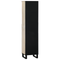 vidaXL Bathroom Cabinet with Drawer with Shelf with Storage with Door Brown, Black 38 x 33.5 x 160 cm
