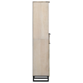 vidaXL Bathroom Cabinet with Drawer with Shelf with Storage with Door Brown, Black 38 x 33.5 x 160 cm