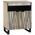 vidaXL Media Storage Cabinets & Racks with Shelf with Storage with Door White and Black