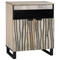 vidaXL Media Storage Cabinets & Racks with Shelf with Storage with Door White and Black