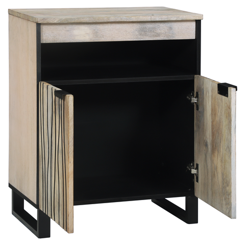 vidaXL Media Storage Cabinets & Racks with Shelf with Storage with Door White and Black