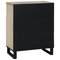 vidaXL Media Storage Cabinets & Racks with Shelf with Storage with Door White and Black