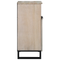 vidaXL Media Storage Cabinets & Racks with Shelf with Storage with Door White and Black
