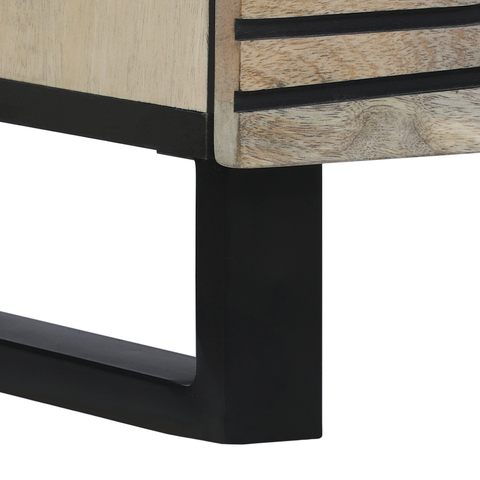 vidaXL Media Storage Cabinets & Racks with Drawer with Storage with Door White and Black