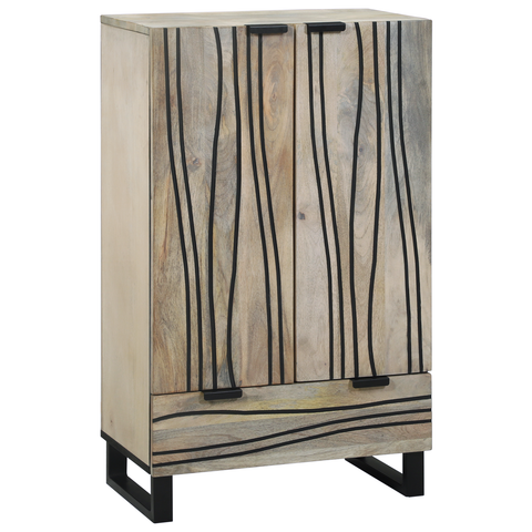 vidaXL Media Storage Cabinets & Racks with Drawer with Storage with Door White and Black