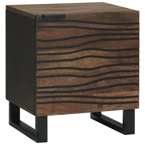 vidaXL Bedside Cabinet 40x33.5x46 cm Solid Wood Mango