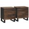 vidaXL Bedside Cabinets 2 pcs 40x33,5x46 cm Solid Wood Mango