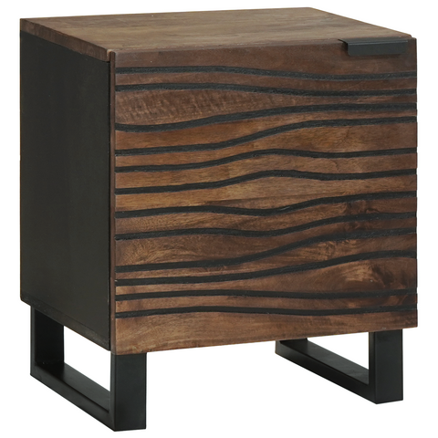 vidaXL Bedside Cabinets 2 pcs 40x33,5x46 cm Solid Wood Mango