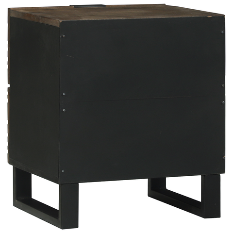 vidaXL Bedside Table with Drawer Walnut 40 x 33.5 x 46 cm