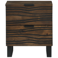 vidaXL Bedside Table with Drawer Walnut 40 x 33.5 x 46 cm