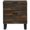 vidaXL Bedside Table with Drawer Walnut 40 x 33.5 x 46 cm