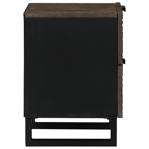 vidaXL Bedside Table with Drawer Walnut 40 x 33.5 x 46 cm