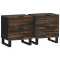 vidaXL Bedside Cabinets 2 pcs 40x33.5x46 cm Solid Wood Mango