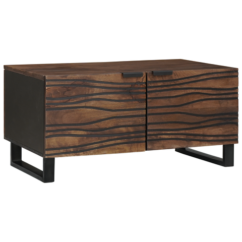 vidaXL Coffee Table 80x50x40 cm Solid Wood and Engineered Wood