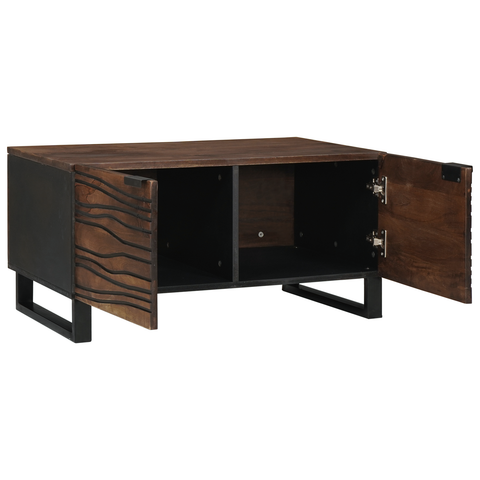 vidaXL Coffee Table 80x50x40 cm Solid Wood and Engineered Wood