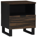 vidaXL Bedside Cabinet 40x33x46 cm Solid Wood Mango