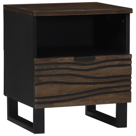 vidaXL Bedside Cabinet 40x33x46 cm Solid Wood Mango