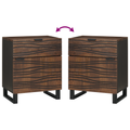 vidaXL Bedside Cabinet 50x33x60 cm Solid Wood Walnut