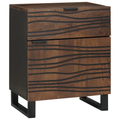 vidaXL Bedside Cabinet 50x33x60 cm Solid Wood Walnut