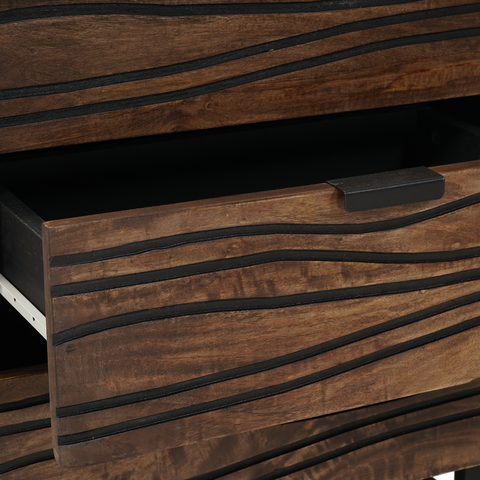 vidaXL Bedside Cabinet 50x33x60 cm Solid Wood Mango & Engineered Wood