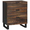vidaXL Bedside Cabinet 50x33x60 cm Solid Wood Mango & Engineered Wood