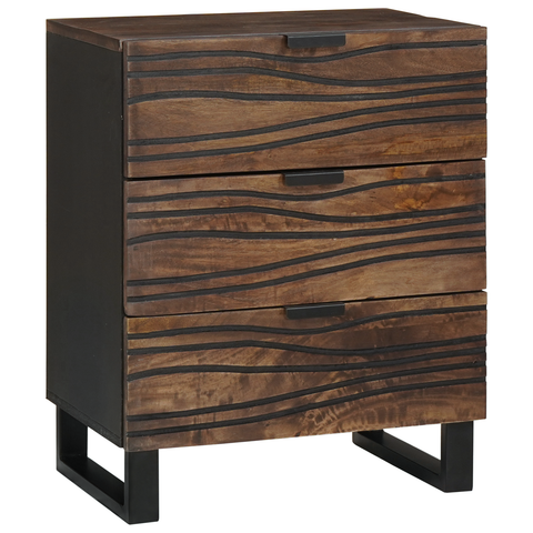 vidaXL Bedside Cabinet 50x33x60 cm Solid Wood Mango & Engineered Wood
