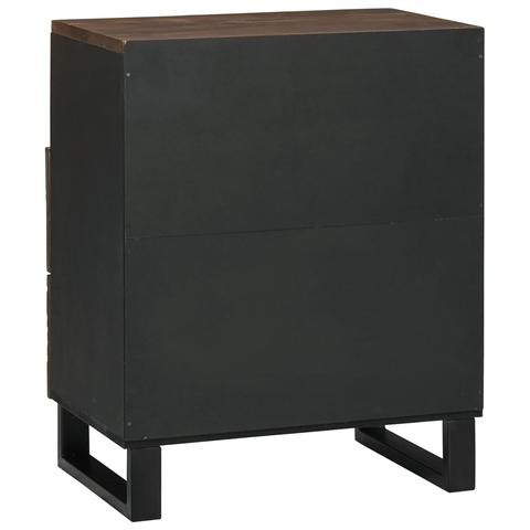 vidaXL Bedside Cabinet 50x33x60 cm Solid Wood Mango & Engineered Wood