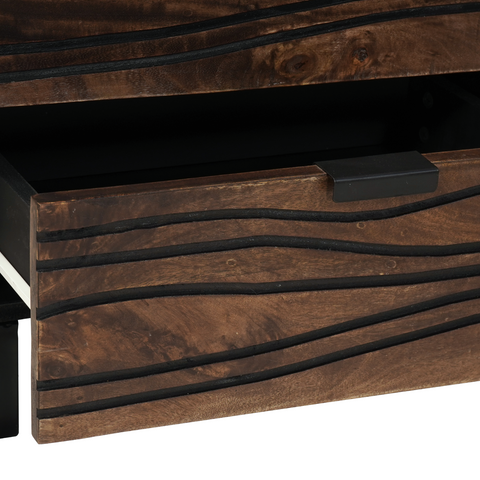 vidaXL Bedside Cabinet 50x33x60 cm Solid Wood Mango & Engineered Wood