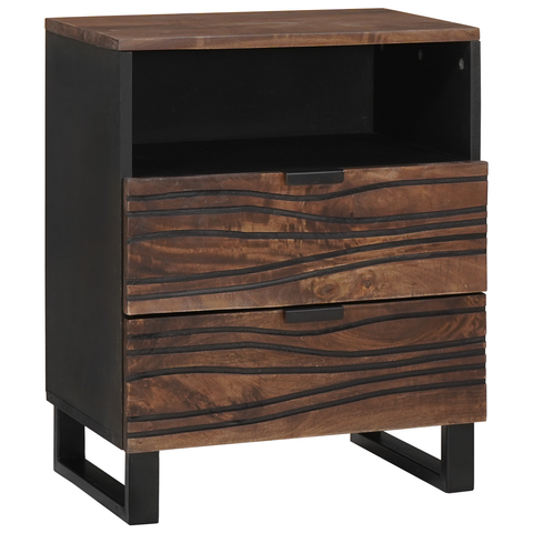 vidaXL Bedside Cabinet 50x33x60 cm Solid Wood Mango & Engineered Wood