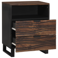 vidaXL Bedside Cabinet 50x33x60 cm Solid Wood Mango & Engineered Wood