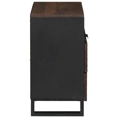 vidaXL Bedside Cabinet 50x33x60 cm Solid Wood Mango & Engineered Wood